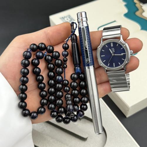 طقم ساعة قلم وسبحة