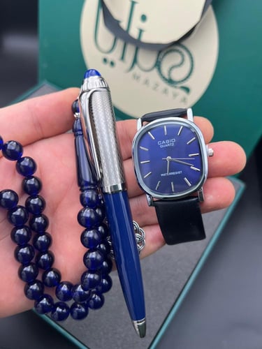 طقم ساعة قلم وسبحة