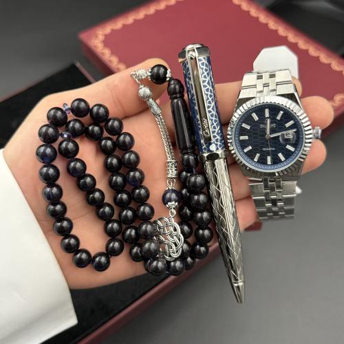 طقم كارتيرا (ساعة قلم وسبحة)