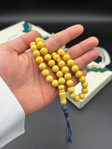 مسابح تراب الكهرمان شكة قماش