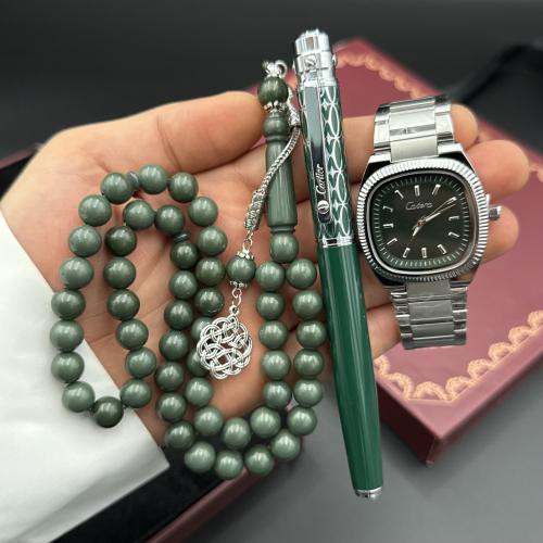 طقم كارتيرا (ساعة قلم وسبحة)