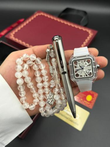 طقم كارتيرا (ساعة قلم وسبحة)