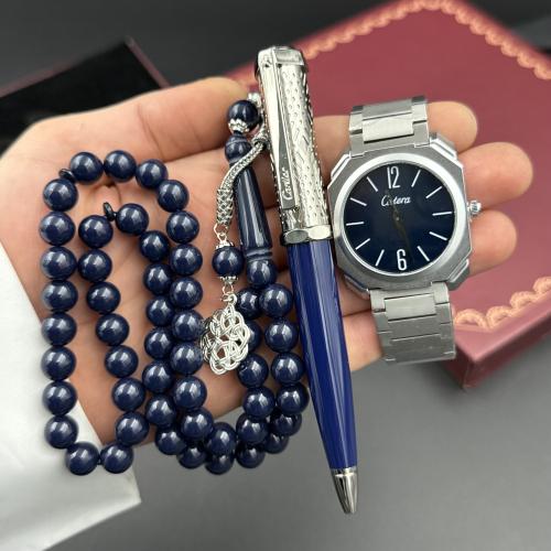 طقم كارتيرا (ساعة قلم وسبحة)