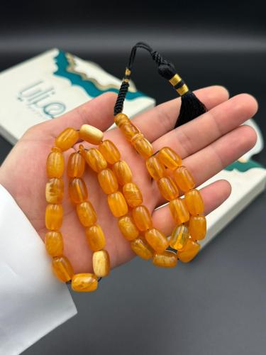 مسابح تراب الكهرمان شكة قماش