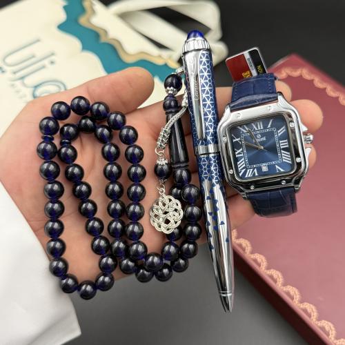 طقم ساعة قلم وسبحة