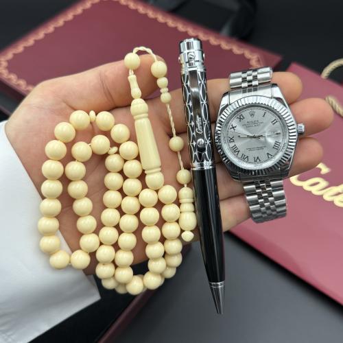 طقم كارتيرا (ساعة قلم وسبحة)