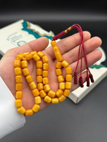 مسابح تراب الكهرمان شكة قماش