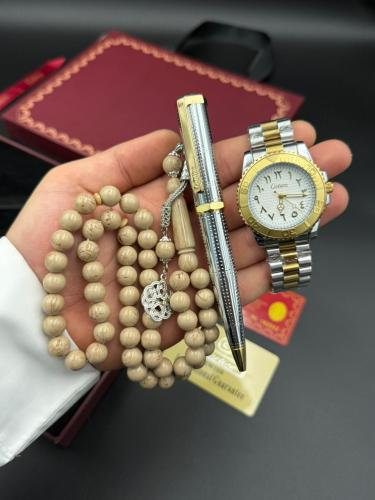 طقم كارتيرا (ساعة قلم وسبحة)