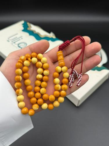 مسابح تراب الكهرمان شكة قماش