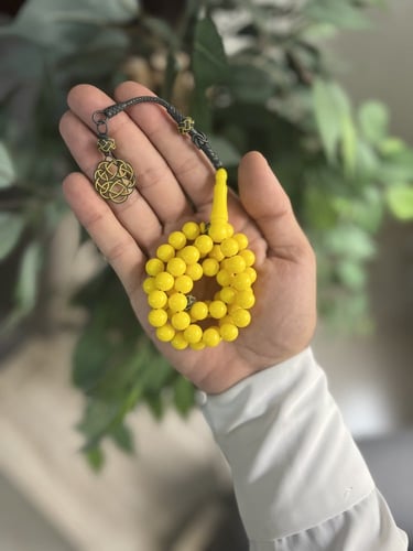 مسابح بكلايت بطرابزونة فضة- اصفر