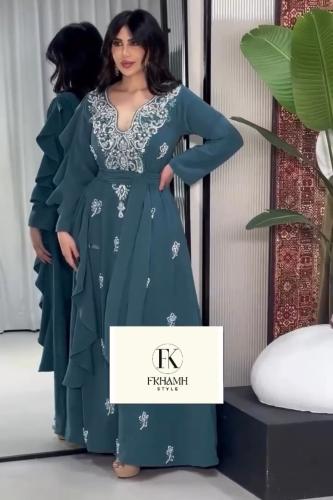 فستان مناسبات تركواز شك