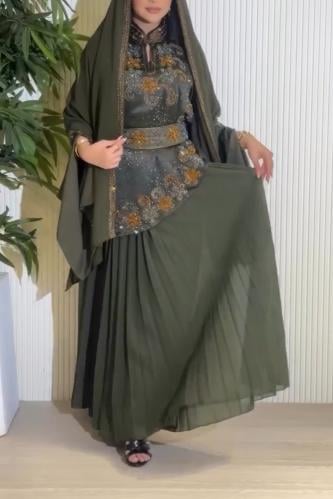 مخور عشبي تطريز شك كلوش