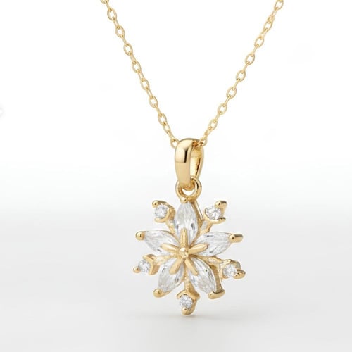 سلسال ندفة الثلج تصميم ألماسي