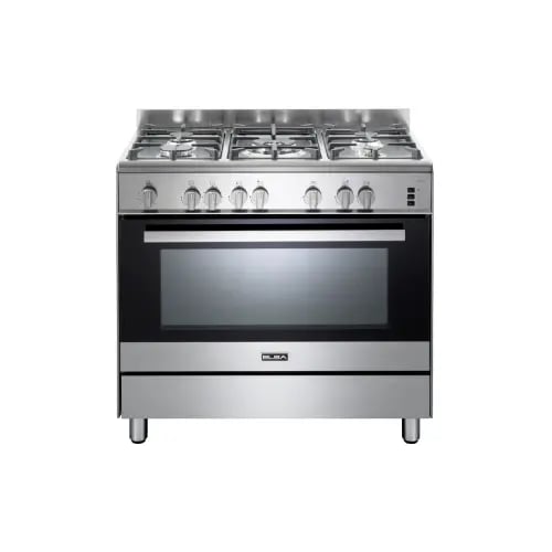 Gas oven 90 cm 5 burners stainless
