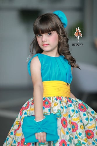 فستان فرحة الورد