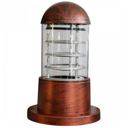 فانوس جلاس قبة نحاسي