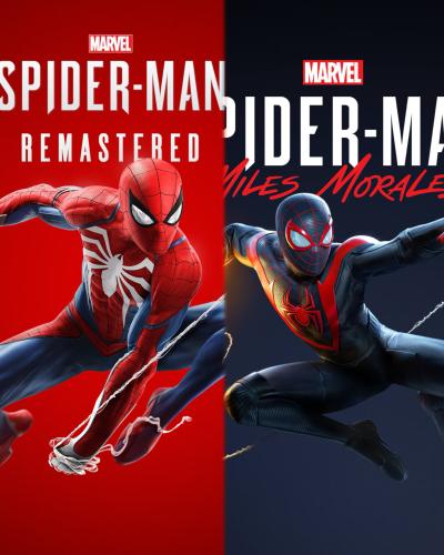 ثنائية سبايدرمان spider man Remastered + miles mor...