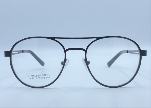 نظارة طبية بيضاوية مصنوعة من المعدن موديل 1216C2