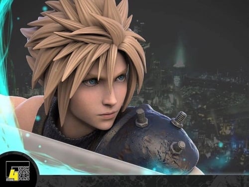 Final Fantasy VII - Cloud Strife, Tifa Lockhart, A...