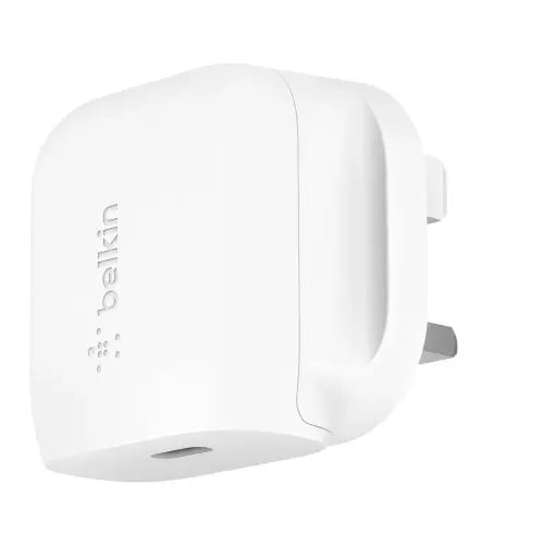 Belkin Type C charger, Belkin 20W, white