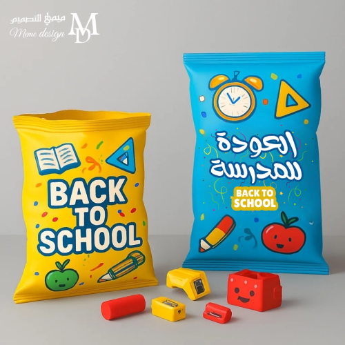 كيس الشيبس بثيم العوده للمدرسه 20 حبة