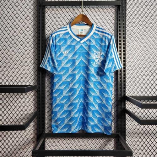 طقم منتخب هولندا موسم 1988 ازرق