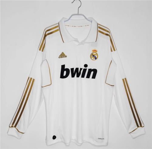 طقم ريال مدريد موسم 2011-2012 ابيض كم طويل