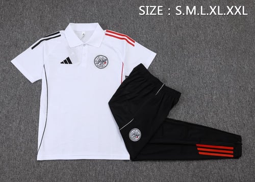 طقم تدريب صيفي بولو اياكس 2025-2026 ابيض