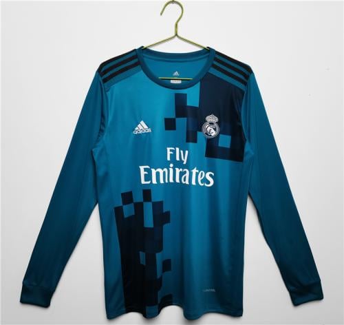 طقم ريال مدريد موسم 2017-2018 ازرق كم طويل