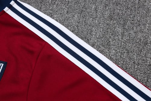 طقم تدريب ارسنال 2025-2026 عنابي سحاب كامل