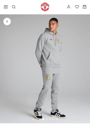 طقم بلوفر مانشستر يونايتد 2025-2026 رمادي