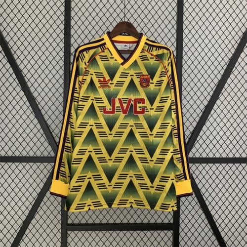 طقم ارسنال 1991-1993 اصفر كم طويل