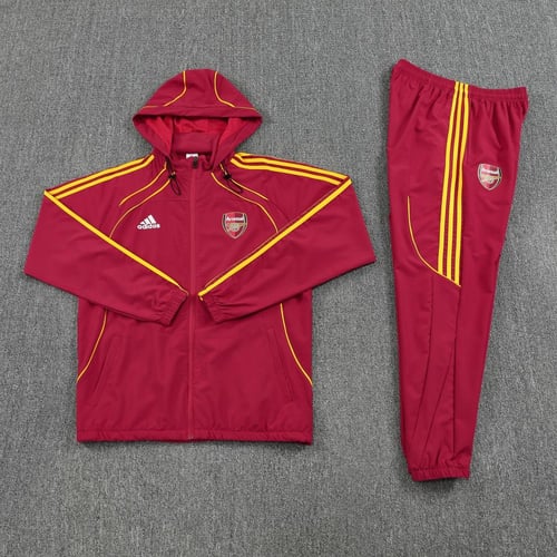 طقم تدريب شتوي ارسنال 2025-2026 جاكيت قبعة احمر