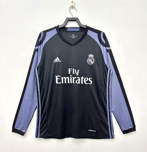 طقم ريال مدريد موسم 2017-2018 اسود كم طويل