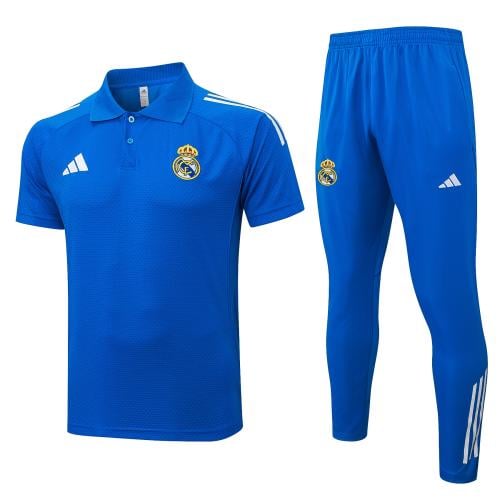 طقم تدريب صيفي بولو ريال مدريد 2025-2026 ازرق