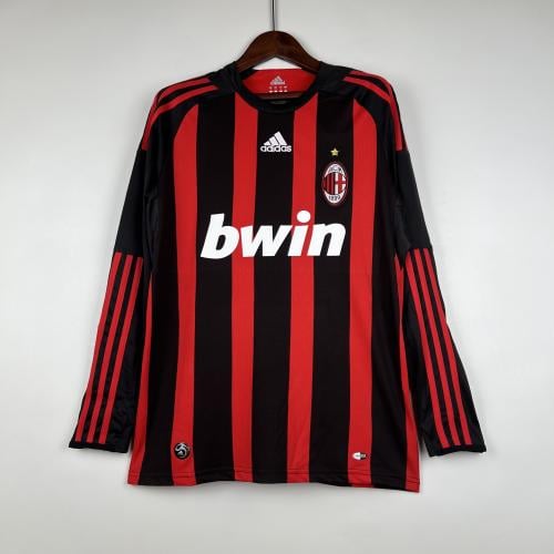 طقم ميلان موسم 2008-2009 احمر كم طويل