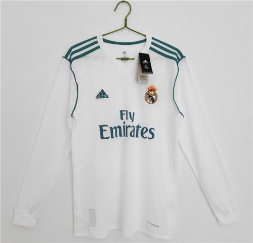 طقم ريال مدريد موسم 2017-2018 ابيض كم طويل
