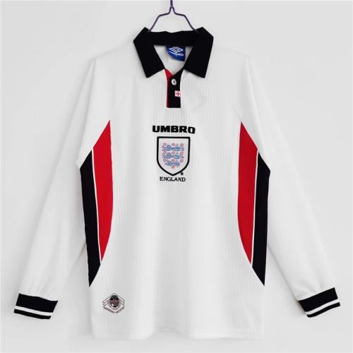 طقم منتخب انجلترا موسم 1998 ابيض كم طويل