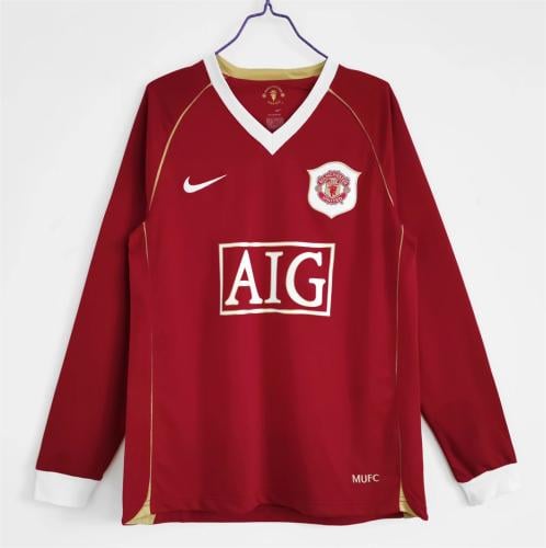 طقم مانشستر يونايتد موسم 2006-2007 احمر كم طويل