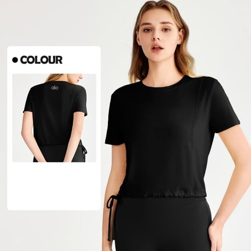 تيشيرت نسائي رياضي ماركة الو 8 alo cross-border