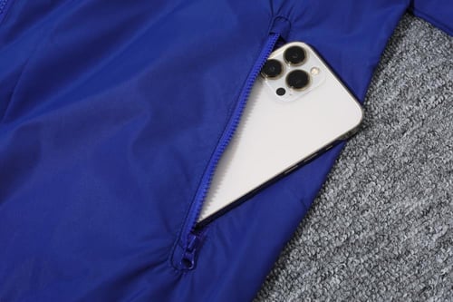 طقم تدريب شتوي جاكيت منتخب فرنسا 2024-2025 ازرق