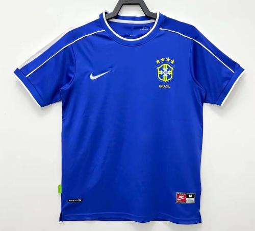 طقم منتخب البرازيل موسم 1998 ازرق