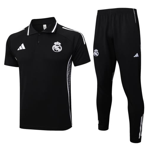 طقم تدريب صيفي بولو ريال مدريد 2025-2026 اسود