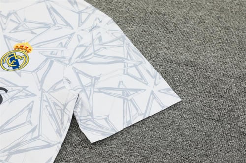 طقم تدريب صيفي ريال مدريد 2024-2025 ابيض