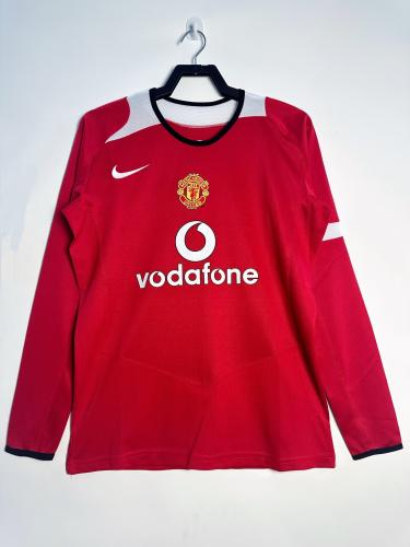طقم مانشستر يونايتد موسم 2004-2006 احمر كم طويل