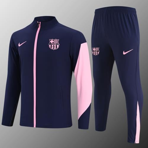 طقم تدريب شتوي برشلونة 2025-2026 ضد الماء كحلي