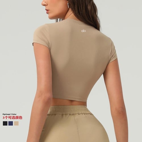 تيشيرت نسائي رياضي ماركة الو 24 alo cross-border