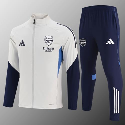 طقم تدريب شتوي ارسنال 2025-2026 ضد الماء ابيض