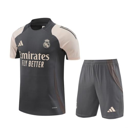 طقم تدريب صيفي ريال مدريد 2024-2025 رمادي