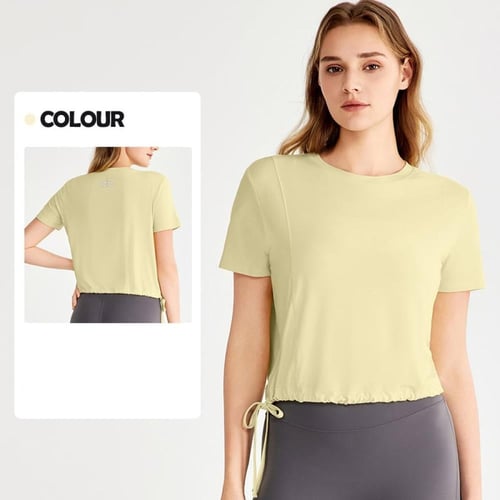 تيشيرت نسائي رياضي ماركة الو 8 alo cross-border